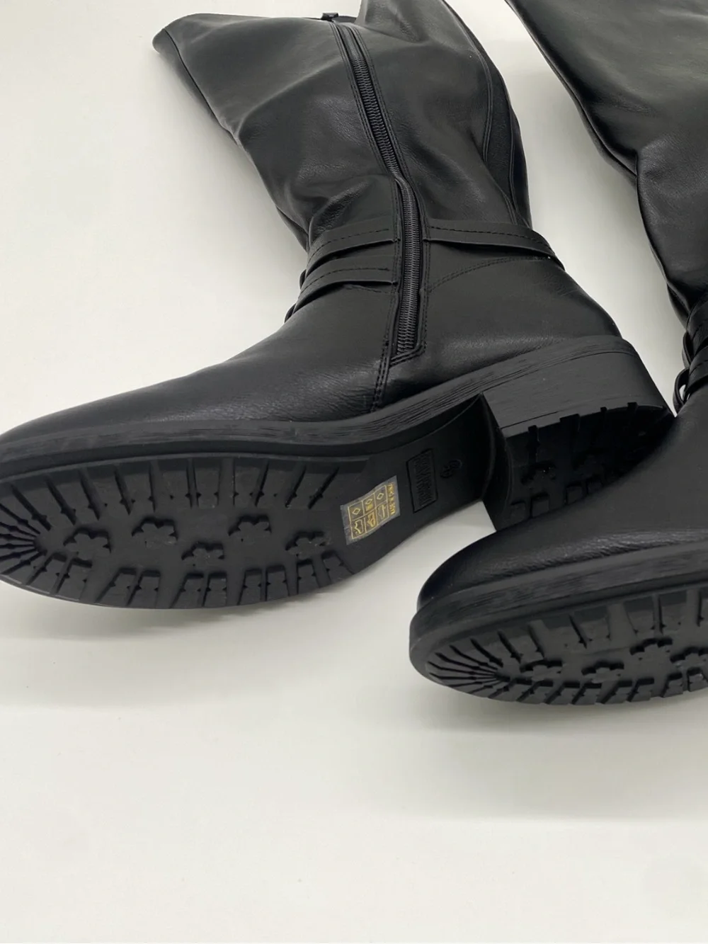 Women’s Black Knee High Riding Boots Size 8.5 New